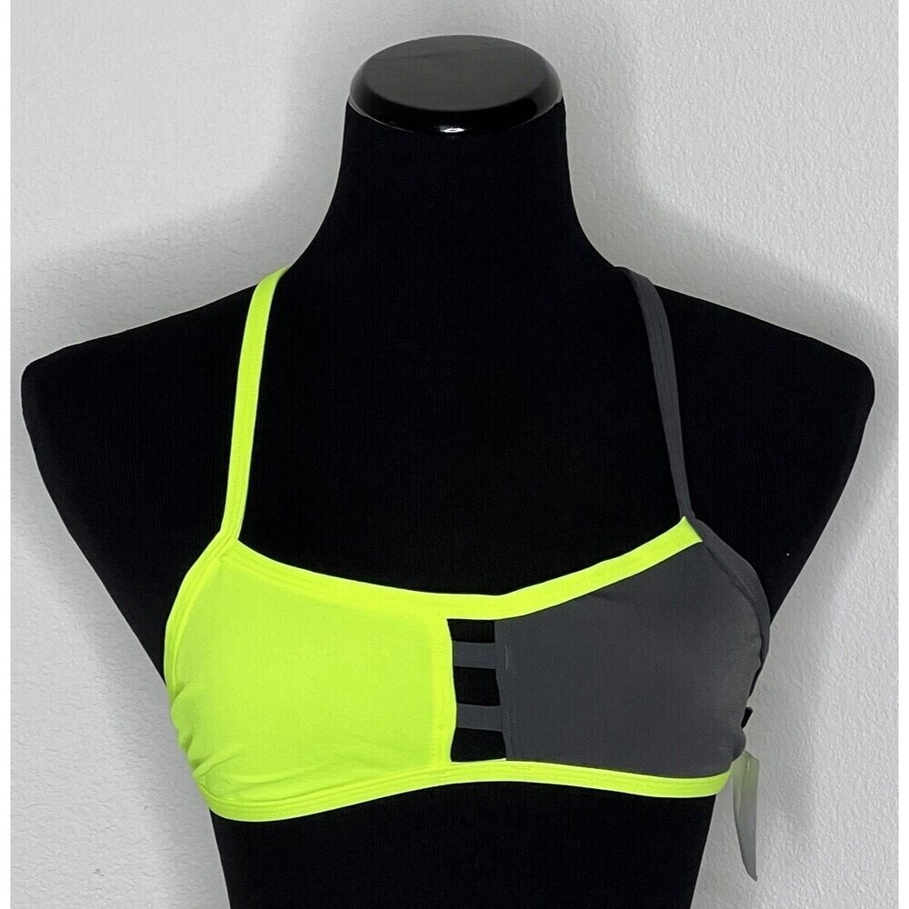 Jolyn Bikini Top Tomcat Green Gray Medium New With‎ Tags